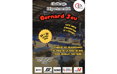 Challenge Départemental Bernard Jeu 2024